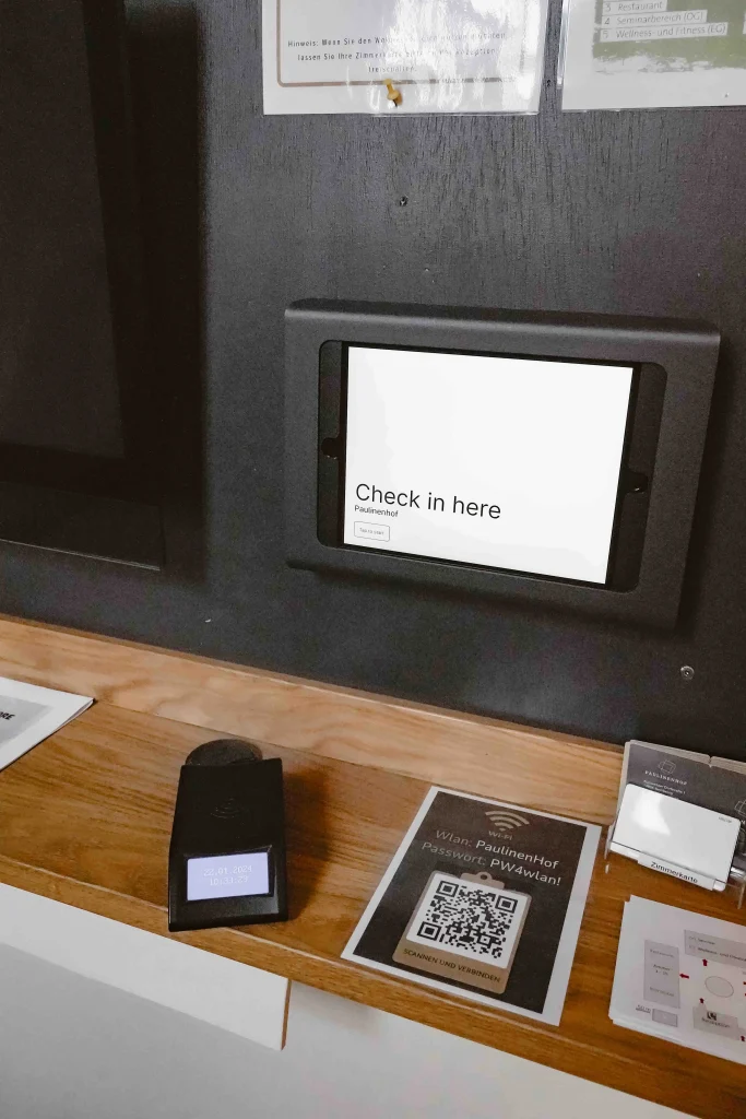 Self-Check-In Desk